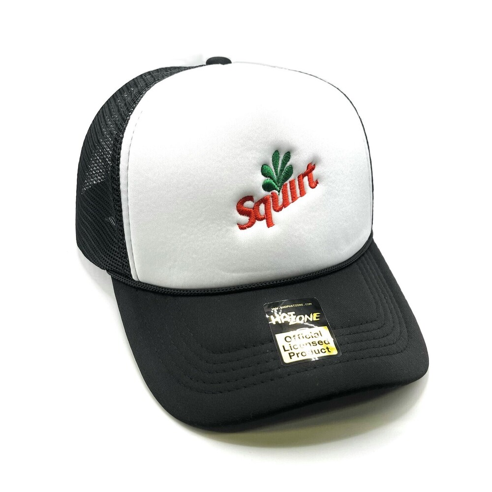 Squirt Soda Mesh Trucker Snapback (White/Black)